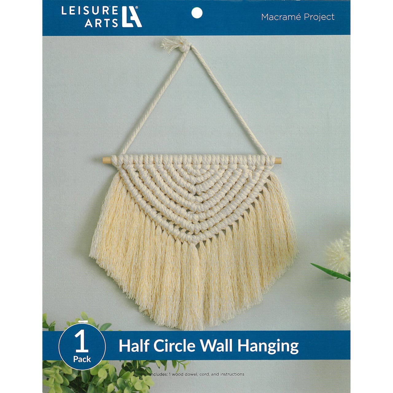 Leisure Arts® Half Circle Hanging Macramé Kit